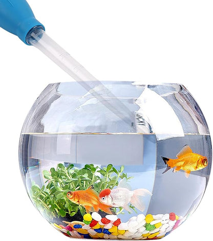 2Pcs Manual Fish Tank Cleaning Tools,30ml Aquarium Water Changer,21 Inches Multifunction Siphon Dropper for Fish Bowl Waste Remover,Aquarium Bottom Gravel Waste Clean,Coral Feeder(Black)
