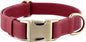 Plutus Pet Genuine Leather Dog Collar – Adjustable Pet Collar with Quick Release Metal Buckle, Soft Real Leather for Small Medium Large Dogs, Heavy Duty & Skin-Friendly (Burgundy, S)