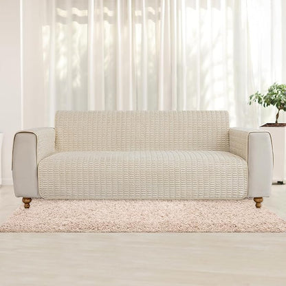 Muamar Dog Bed Cover Sofa Protector,Anti Slip Waterproof Sofa Covers for Living Room Couch Covers,Sofa Mat,Seat Cover,Dog Mat,Pet Pad for Furniture 1 Piece (60x70 inch, Cream White)