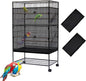 Bird Cage Seed Catcher,Large Birdcage Net Cover,Bird Cage Accessories for Parrot Parakeet Cockatiels Conures Macaw African Round Square Cages(118 * 31inch,2 PCS)