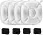 8 Pcs Cat Fountain Replacement Filters for Veken 95Oz/2.8L Automatic Pet Fountain and Stainless Steel Cat Water Fountain Dog Water Dispenser (4 Carbon Filters+4 Sponge Filters)