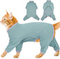Cat Pajamas for Cats Only, Sticky Hair Cat Clothes, Sphynx Hairless Cats Sweater, Recovery Suit After Surgery, Prevent Lost Hair Kitten Onesie Shirts Costumes Outfits for Pet