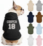 Personalized Dog Hoodie, Custom Embroidered Name Pet Hoodie, Warm Winter Outfit for Dogs, Pet Clothes, Gift for Dog Lovers 2
