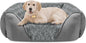 INVENHO Large Dog Bed Rectangle Washable Orthopedic Soft Calming Sleeping Durable Pet Cuddler with Anti-Slip Bottom
