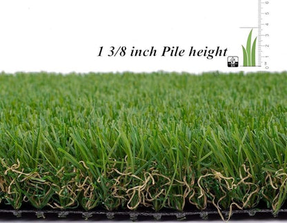 ALTRUISTIC Artificial Grass 10FTX59FT(590 Square Feet), Realistic Fake Grass Deluxe Turf Synthetic Thick Lawn Pet Turf, 1 3/8” Height, Outdoor Decor, Customized