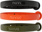 3 Pack Breakaway Cat Collar - Soft, Comfortable, and Lightweight Safety Buckle Collar with Name Tag Ring for Outdoor Cats and Sensitive Skin Kittens by Nuvuq (6 ⅞" to 10 ¼") (Black, Orange and Green)