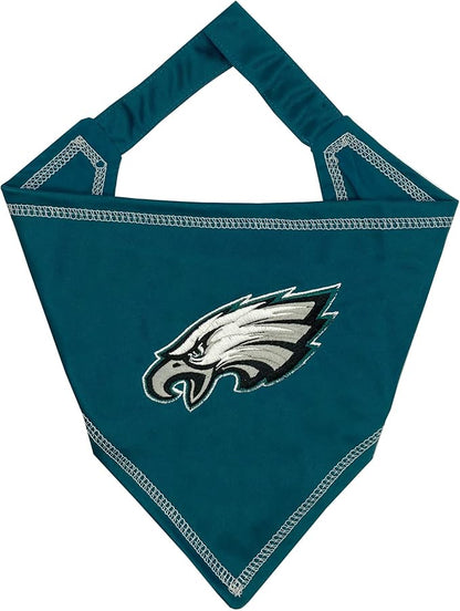 Pets First NFL Philadelphia Eagles TIE Bandana, Small/Medium. Dog Bandana Scarf Bib for Pet Cat Dog. The Ultimate Game-Day, Party Bandana (PHL-3550-S-M)