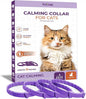 Pheromone Calming Collar for Cats: Breakaway Cat Calming Collar for Anxiety, Separation Stress, Multicat Aggression, Spraying, Meowing - for Indoor Use, Moving & Travel (M Purple)