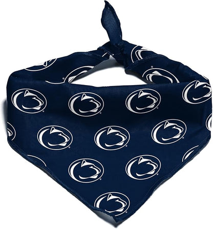 Penn State Nittany Lions Officially Licensed Bandana for Dogs and Cats | Fits Pets Great Gift Idea | Easy-to-Tie (Large, 28")