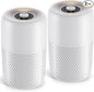 2 Pack YARIKI Air Purifiers for Bedroom Home with Aromatherapy Function,Small Air Purifier with Nightlight Speed Control,24dB Low Noise for Better Sleep,For Pet Room Dorm Kitchen,P60 (White)