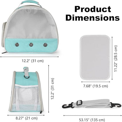 Guinea Pig Carrier,Guinea Pig Carrier for 2,Ventilation Carrier for Bearded Dragon,Reptile Travel Carrier for Lizards Sugar Glider Hedgehog Rat Parrot Birds,Airline Approved Green