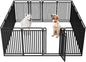New Thickened Version Dog Playpen, 43 Inch Dog Fences for The Yard, Portable Outdoor Dog Playpen for Large/Medium/Small Dogs, Foldable Metal Dog playpen, with Doors (16 Panels, 43 Inch)