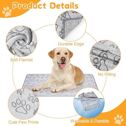 Dog Blankets for Small, Medium Dogs, Puppy Blanket Washable, Dogs Essentials for Puppies, Cat (32" x 24",2)