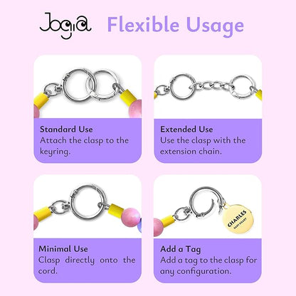 Beaded Dog Necklace Collar, Adjustable Jewelry-Inspired Design with Sparkle Beads (Iridescent Pastels, Large)