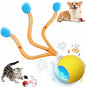 Speed 2.0 Tail Interactive Cat Toys for Indoor Cats, Chirping & Motion Activate Cat Toy, Smart Kitten Rolling Ball Moving Ball Toys, Rechargeable Dog Cat Bal l for Enrichment Exercise (New Yellow)
