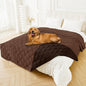 Smiry Waterproof Dog Bed Cover Blanket 82x120, Soft Reversible Pet Blanket, Washable Leakproof Cats Dogs Couch Cover for Sofa, Couch, Furniture, Brown/Chocolate