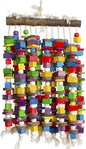 Deloky Extra Large Bird Parrot Chewing Toy-Multicolored Natural Wooden Blocks Bird Tearing Toys Suggested for Macaws Cockatoos,African Grey and a Variety of Amazon Parrots(X- Large)
