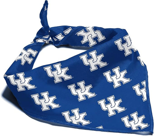 Kentucky Wildcats Officially Licensed Bandana for Dogs and Cats | Fits Pets Great Gift Idea | Easy-to-Tie (Small, 13")