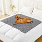 Smiry Waterproof Dog Bed Cover Blanket 40x50, Soft Reversible Pet Blanket, Washable Leakproof Cats Dogs Couch Cover for Sofa, Couch, Furniture, Grey/Grey