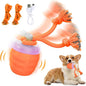 Interactive Dog Toy, [Newly Upgraded] Motion Activated Rolling Squeaky Ball for Medium/Large Dogs, Automatic Moving Dogs Ball for Boredom, USB Rechargeable(Orange)