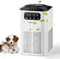 Air Purifiers for Home Large Room up to 1076 Sq Ft, H13 True HEPA Filter Air Purifiers for Bedroom Smoke/Pet Dander/Pollen, 25dB Quiet with Fragrance Diffuser & Air Quality Sensor, White