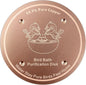 1 Pcs Copper Disc for Bird Bath | 99.99% Pure Copper Plate & Birdbath Disk | 0.6mm Thick Reinforced Design | Maintains Clean Water Naturally | Fits All Birdbath Bowls Year-Round (Bird Style 5)