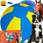 Herding Ball for Dogs, Dual Layered Set for Australian Shepherd, Cattle, Collie, Agility Equipment-Free Training Book (Blue & Yellow, Large-25 Herding Ball Set)
