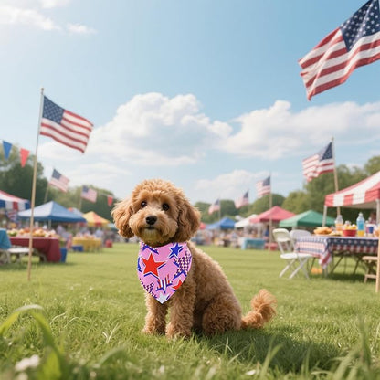 30 Pack 4th of July Dog Bandanas Bulk for Small Dogs Kittens Breed 18 Inch Patriotic Dog Bandanas XS Puppy Doggy Independence Day Dogs Bandana Grooming S