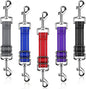 YUEPET Dog Safety Collar Clips 5 Pack Adjustable Prong Collar Backup Clip Reflective Double Ended Backup Clasp Leash Connector for Dog Harness to Collar Safety Clip