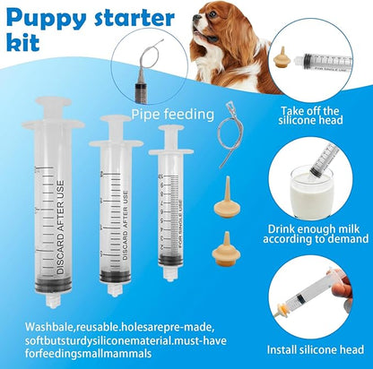 Whelping Kit for Puppies Birth - Reusable Birthing with 77Piece,Birthing Essentials with Emergency Whelping Supplies,Kitten Bottle Feeding kit for New Born Puppy Supplies and Kitten