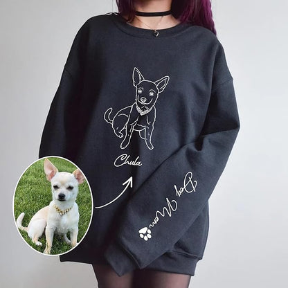 CHIARA CONTI11 Custom Dog Hoodie, Custom Pet Gifts, Custom Dog Shirt, Custom Dog Sweatshirt, Valentine's Day Gift