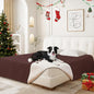 Waterproof Dog Bed Cover Pet Blanket, Soft Couch Cover for Dogs Washable, Non-Slip Dog Blanket Protect Furniture Couch Sofa Car for Puppy Large Dogs Cat (82x102 Inch, Coffee)