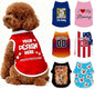 Custom Dog Shirt with Name Photo Text Logo Personalized Dog Pullover Shirts Customized T Shirt Clothes Gifts for Small Medium Large Dogs Cats Pet