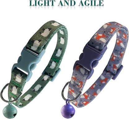 Yizepet Cat Collars, Breakaway Kitten Collar, Cute Kitty Collar in 2 Pack, Pet Supplies Accessories