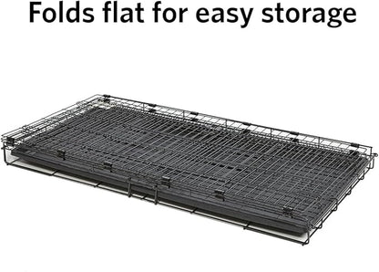 MidWest Homes for Pets Medium Wabbitat Rabbit Cage, Grid Mesh Floor, Removable Tray, Top & Front Door Access, Rust Resistant Finish, No Tools Required