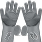 6PCS Pet Grooming Kit for Dogs,Cats and Horses | Dog Washing Gloves | Dog Bath Brush | Dog Bath Gloves | Dog Shampoo Brush | Pet Grooming Gloves | Dog Bath Supplies (Grey)