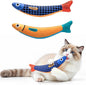 PetBusy Cat Toys with[5000mg A+Natural Catnip &Silvervine] [Baby Grade] Interactive Soft Chew Kicker Cat Toys for Indoor Cats & Kittens, [Crinkle &Bell] Fish Sound Toy, Drives Bored Cat Crazy with Fun