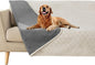 fuguitex Waterproof Dog Blanket Bed Cover Dog Crystal Velvet Moroccan Fuzzy Cozy Plush Pet Blanket Throw Blanket for Couch Sofa(52 * 82 inch, Cream+Grey)