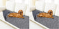 Smiry Waterproof Dog Bed Cover Blanket 30x70, Soft Reversible Pet Blanket, Washable Leakproof Cats Dogs Couch Cover for Sofa, Couch, Furniture, Lattice, Grey/Dark Grey (Pack of 2)