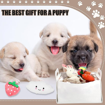 Abbylike 50 Pcs Puppy Supplies Starter Kit for Small Dogs Puppy Essentials Includes Leash, Bowls, Teeth Brushes, Water Bottle, and More Accessories for Dogs Christmas Welcome Gift (White)