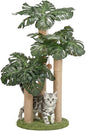31.5Inch Cat Scratching Post,Cat Scratcher Tree with 3 Scratching Poles & 2 Interactive Dangling Balls,Cats Scratching Posts for Indoor Kitten & Adult Cats