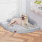 Orthopedic Dog Bed for Extra Large Dogs - XXL Egg-Crate Memory Foam Dog Beds with Removable Washable Cover, Waterproof Pet Beds with Non-Slip Bottom, Grey