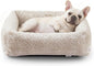 JOEJOY Small Dog Bed for Small Dogs, Washable Orthopedic Premium Soft Corduroy Fleece Pet Bed with Removable Zipper Cover, Cute Calming Puppy Bed with Non Skid Bottom