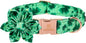 Lionheart Glory St. Patrick's Day Dog Collar, Dog Collar with Flower, Cute Floral Pattern Pet Collars Adjustable Pet Collars for Medium Dogs