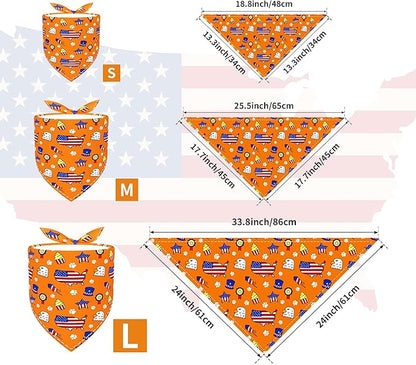 30 Pack Independence Day Dog Bandanas Bulk for Large Dogs Breed 33 Inch 4th of July Extra Large Dog Bandanas XL Patriotic Dogs Bandana Grooming L