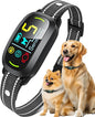 Smart AI Bark Collar for Large Medium Small Dogs, Anti Barking Device with 5 Training Modes, Exclusive Forced Bark-Stopping, Rechargeable IP67 Waterproof Bark Collar with 5 Sensitivity (Black)