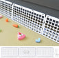 12 Pcs Under Couch Blocker for Bed Adjustable Furniture Plastic Under Bed Blocker with 30 Ties White Couch Barriers for Dogs Pets Cats (Style3)