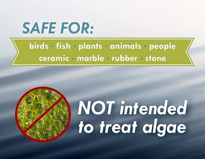 Bird Bath & Fountain Maintenance - (8 Ounces) - Fast-Acting Enzyme-Based Formula Will Extend The Life of Your Water Feature, Aid in Maintaining a Balanced Ecosystem - Safe for All Birds & Animals