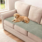 H.VERSAILTEX Plush Chenille Couch Cover for 3 Cushion Couch Anti Slip Washable Sofa Slipcovers Soft and Durable Furniture Protector for Dogs Cats Kids (27.5" x 71", Sea Foam)