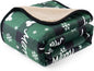 Waterproof Dog Blankets Pet Blanket 50"x60", Soft Fluffy Sofa Car Bed Protector, Reversible Sherpa Fleece Dog Blanket for Large Dogs Christmas Decor(Christmas Green)